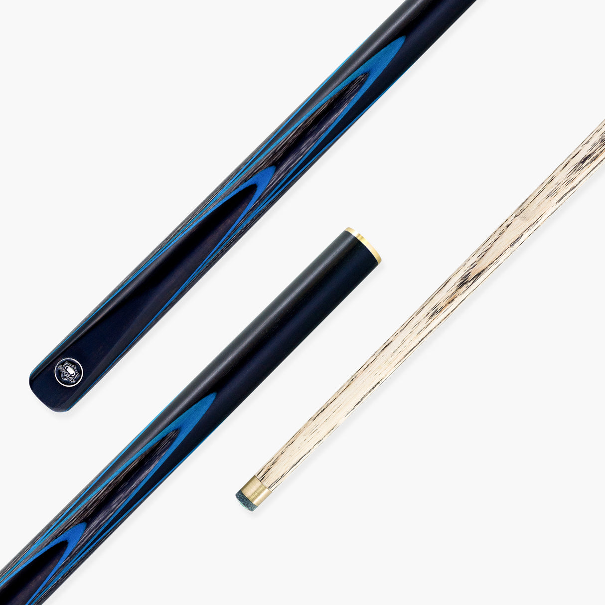 PRO147 Apollo 58 Inch 3/4 Jointed Hand Spliced Premium Snooker and Pool Cue and Case Set 9.5mm Tip