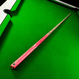 PRO147 Flamingo 3/4 Jointed Snooker and Pool Cue with 9.5mm Red Layered Pro Tip PRO147