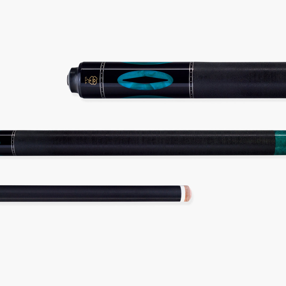 McDermott Defy Carbon Fiber Teal Pearl G-Series American Pool Cue 12.5mm tip – G213 - D12.5