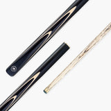 PRO147 Apollo 58 Inch 3/4 Jointed Hand Spliced Premium Snooker and Pool Cue and Case Set 9.5mm Tip