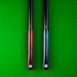Kudos DIAMOND 57 Inch 2 Piece Matching Ash Grain Snooker Pool Cue - 9.5mm Tip