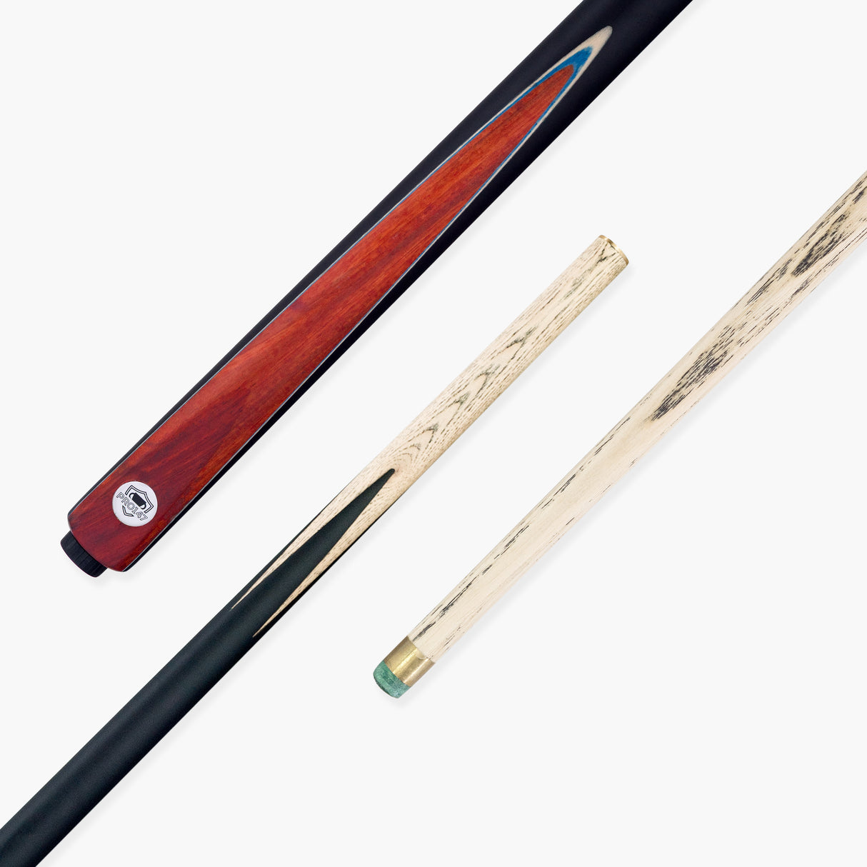 PRO147 PRO MATCH Red 2 Piece Centre Joint Pool Snooker Cue and Case Set 9.5mm Tip