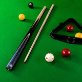 PRO147 Blue Dragon 57 Inch 2 Piece Snooker and Pool Cue with 9.5mm Red Layered Professional Tip