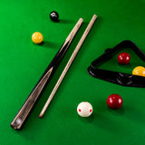 PRO147 Sherwood 2 Piece 57 Inch Snooker and English Pool Cue and Case Set with 9.5mm Red Layered Tip