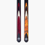 Kudos Red Bullet 57 Inch 2 Piece Centre Joint Ash Snooker Pool Cue with 9.5mm Tip