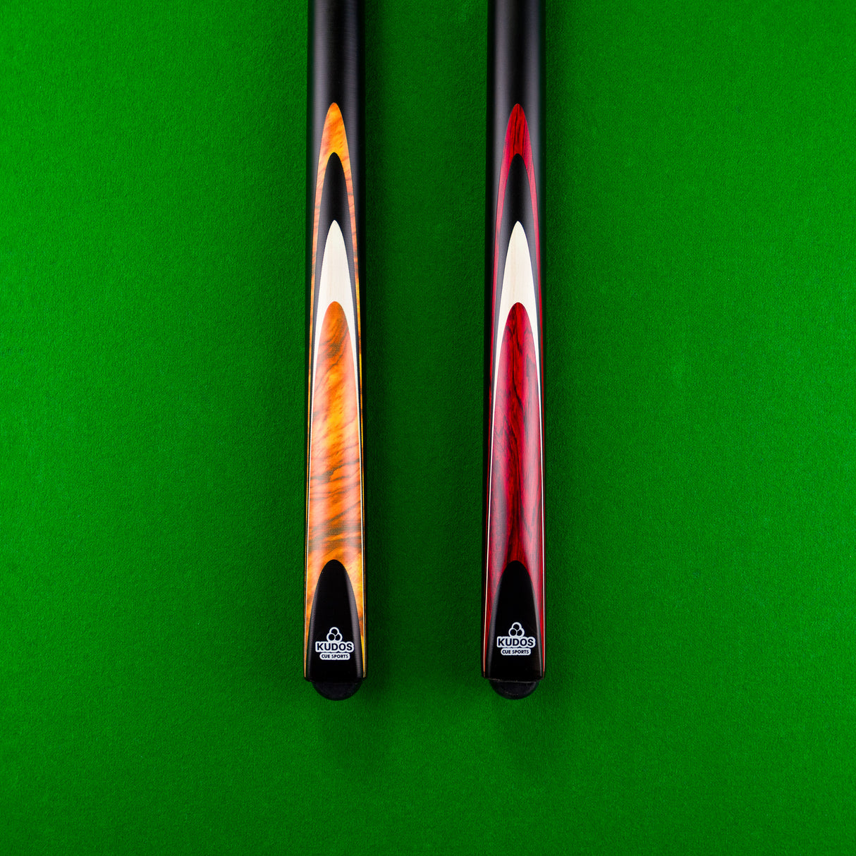 Kudos Brown Bullet 57 Inch 2 Piece Centre Joint Ash Snooker Pool Cue with 9.5mm Tip