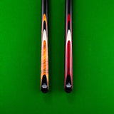 Kudos Red Bullet 57 Inch 2 Piece Centre Joint Ash Snooker Pool Cue with 9.5mm Tip
