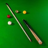PRO147 Pearl Series Hazel Burl 3/4 Joint Deluxe Cue and Case Set with 9.5mm Professional Red Leather Tip