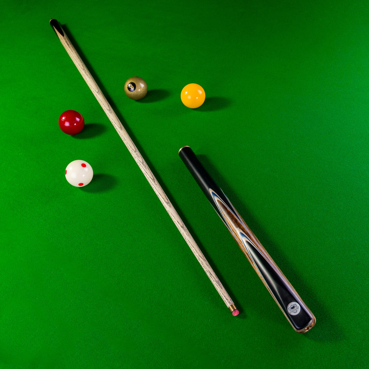 PRO147 Pearl Series Blue Zebra 3/4 Joint Deluxe Cue and Case Set with 9.5mm Professional Red Leather Tip