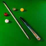 PRO147 Pearl Series Blue Burl 3/4 Joint Deluxe Cue and Case Set with 9.5mm Professional Red Leather Tip