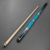 Jonny 8 Ball Harpoon 58 Inch 2 Piece American Pool Cue with Birch Shaft and 13mm Layered Tip