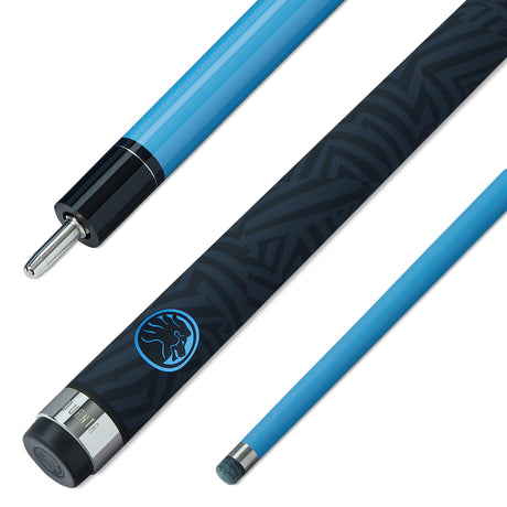 PowerGlide Quanta 57 Inch 2 Piece Carbon Fiber Low Deflection Pool Cue 10mm Tip