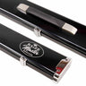 Baize Master 3/4 Black Luxury Snooker Pool Cue Case - Holds Two 3/4 Joint Cues