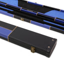 Deluxe 3/4 WIDE CHEQUERED Snooker Pool Cue Case with Plastic Ends - Holds 2 Cues
