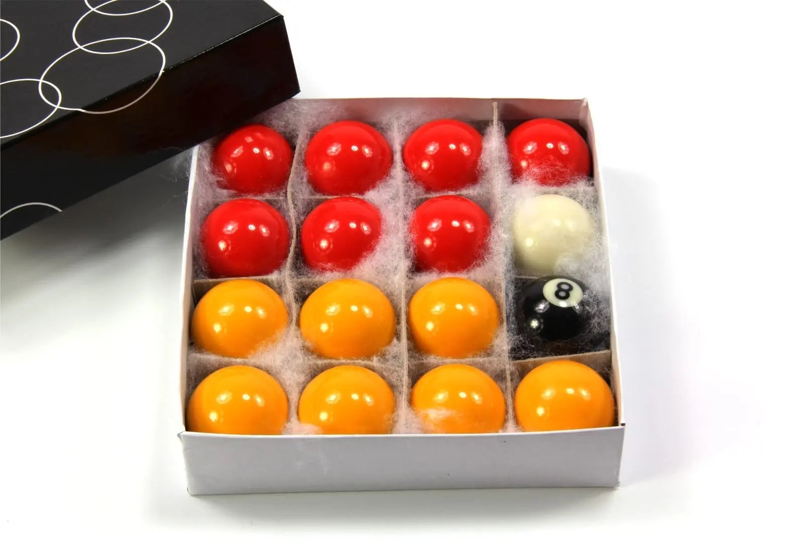 Miniature Billiard Ball Set - 1 1/2 Inch (38mm) Standard Size Pool Balls For Home Game Room