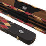 Baize Master 1 Piece DIAMONDS Luxury Round Ends Snooker Pool Cue Case with Studs - Holds 3 Cues