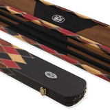 Baize Master 1 Piece DIAMONDS Luxury Round Ends Snooker Pool Cue Case with Studs - Holds 3 Cues