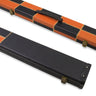 Deluxe 1 Piece WIDE CHEQUERED Snooker Pool Cue Case with Plastic Ends - Holds 3 Cues