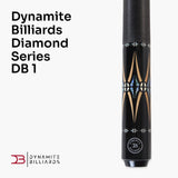 Dynamite Billiards DB1 Nitro Carbon Fiber American Pool Cue – 11.9mm HOW Black Tip – Designed by Darren Appleton
