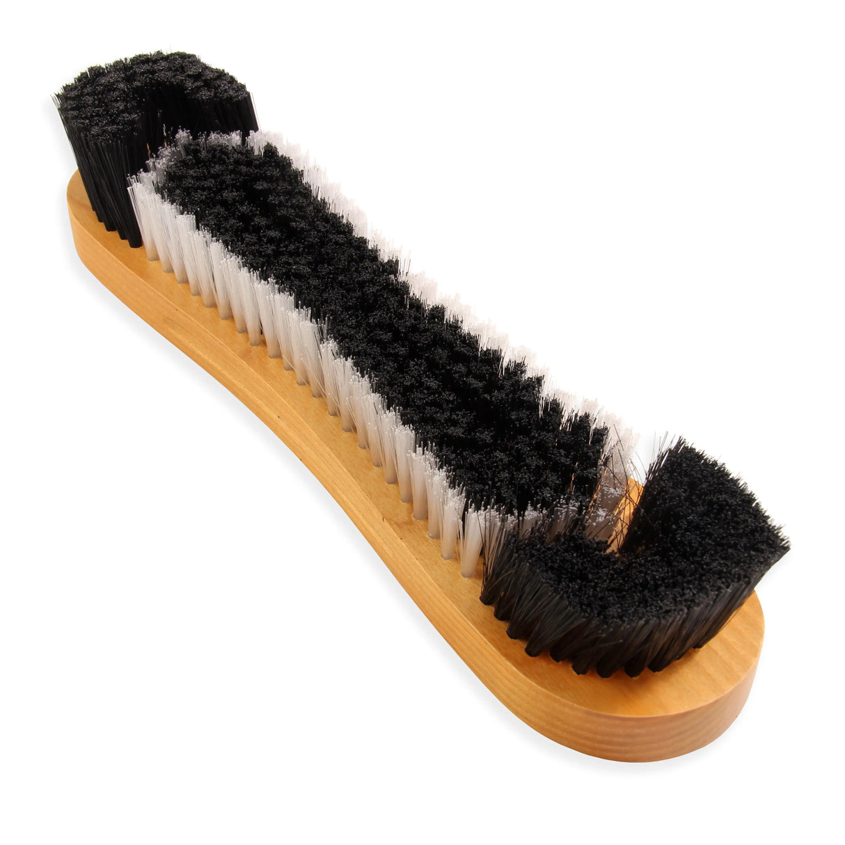 12 Inch Natural Wood HOURGLASS Shaped Nylon Snooker Table Brush Cue & Case