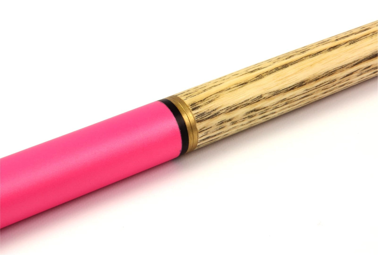 Jonny 8 Ball 48 inch PINK JET JUNIOR 2pc Ash Pool Snooker Cue & SOFT CASE