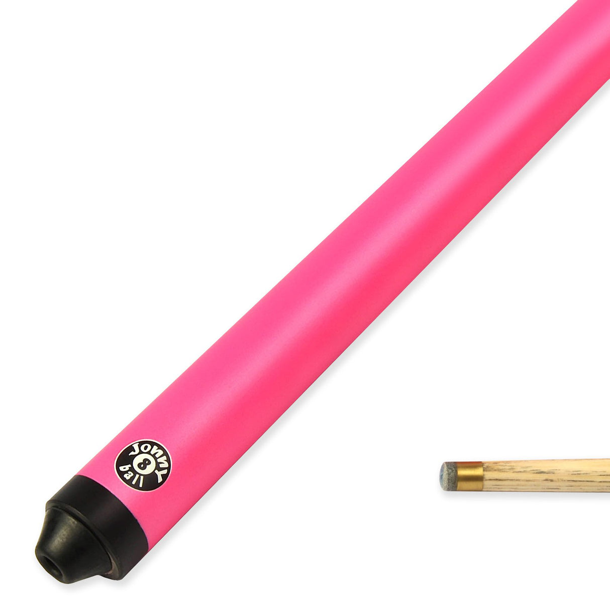 Jonny 8 Ball 52 Inch PINK JET 2pc Ash Pool Snooker Cue - 10mm Tip