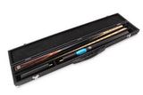 PRO147 2pc RED DEVIL Multi Splice Snooker Pool Cue Set with 3 Slot Hard Case