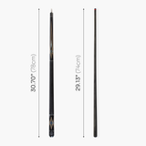 Dynamite Billiards DB1 Nitro Carbon Fiber American Pool Cue – 11.9mm HOW Black Tip – Designed by Darren Appleton