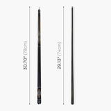 Dynamite Billiards DB1 Nitro Carbon Fiber American Pool Cue – 11.9mm HOW Black Tip – Designed by Darren Appleton