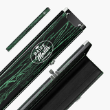 Baize Master Woodgrain 3/4 3 Slot Aluminium Snooker and Pool Cue Case - Holds 2 Cues + Extensions