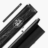 Baize Master Woodgrain 3/4 3 Slot Aluminium Snooker and Pool Cue Case - Holds 2 Cues + Extensions