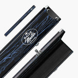 Baize Master Woodgrain 3/4 3 Slot Aluminium Snooker and Pool Cue Case - Holds 2 Cues + Extensions
