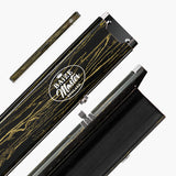 Baize Master Woodgrain 3/4 3 Slot Aluminium Snooker and Pool Cue Case - Holds 2 Cues + Extensions