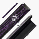 Baize Master Woodgrain 3/4 3 Slot Aluminium Snooker and Pool Cue Case - Holds 2 Cues + Extensions