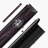 Baize Master Woodgrain 3/4 3 Slot Aluminium Snooker and Pool Cue Case - Holds 2 Cues + Extensions