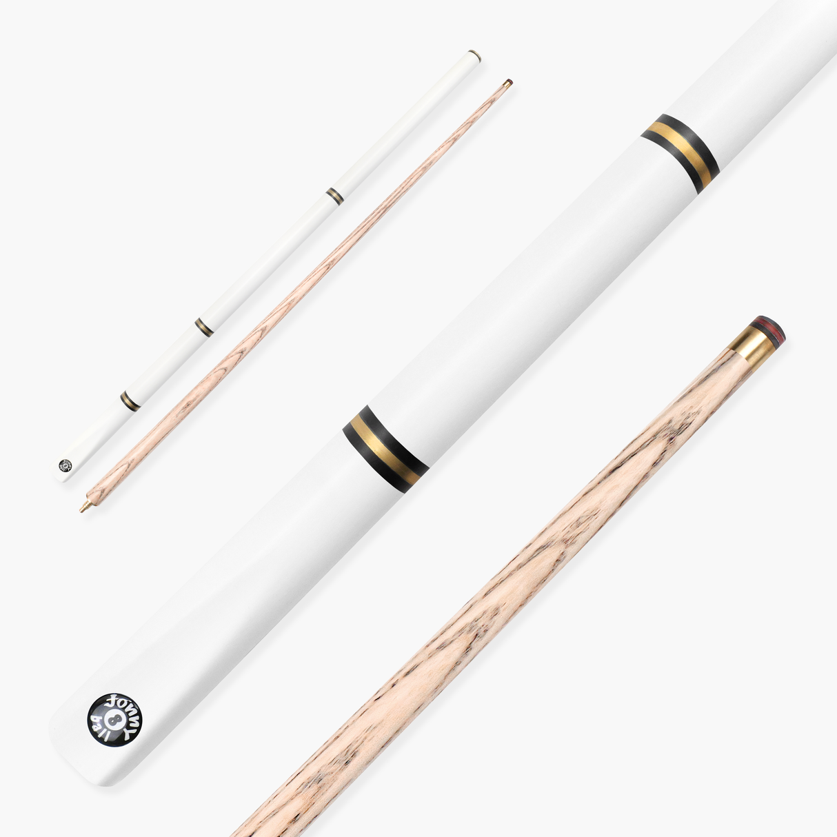 Jonny 8 Ball COMBI Length Adjustable 5 Piece Ash Snooker Pool Cue – 9mm Tip