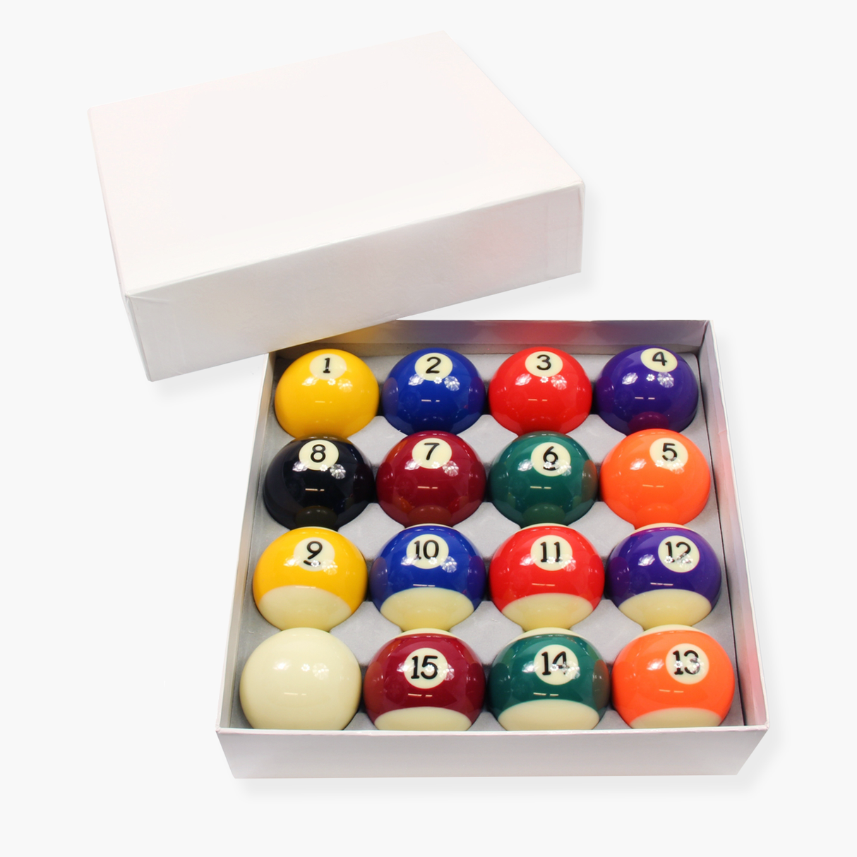 Funky Chalk Junior ECONOMY Spots and Stripes Numbered Kids Pool Balls - 1 1/2" (38mm)