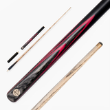 G14 Baize Master RED EMPEROR 57 Inch 3/4 English 8 Ball Pool Cue with 8.5mm Tip + Mini Butt Extension