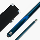 Jonny 8 Ball Inferno 2 Piece Graphite Fiberglass Cue and Case Set 9.5mm Green Layered Tip