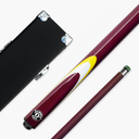 Jonny 8 Ball Inferno 2 Piece Graphite Fiberglass Cue and Case Set 9.5mm Green Layered Tip