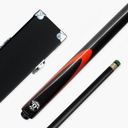 Jonny 8 Ball Inferno 2 Piece Graphite Fiberglass Cue and Case Set 9.5mm Green Layered Tip