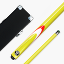 Jonny 8 Ball Inferno 2 Piece Graphite Fiberglass Cue and Case Set 9.5mm Green Layered Tip