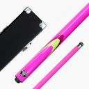 Jonny 8 Ball Inferno 2 Piece Graphite Fiberglass Cue and Case Set 9.5mm Green Layered Tip
