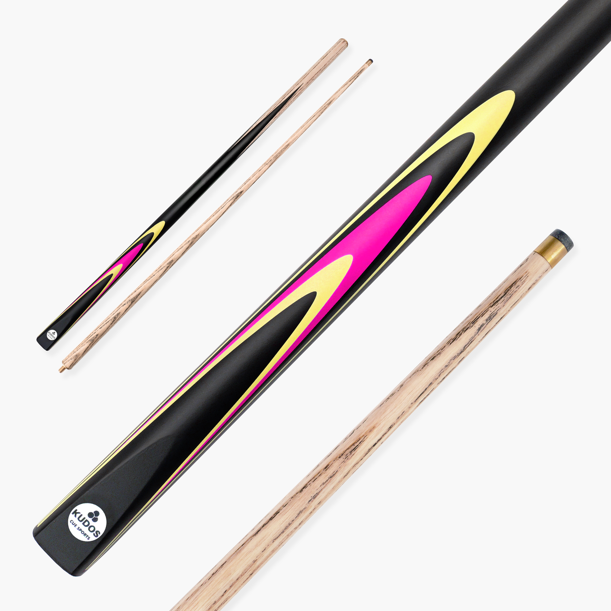 Kudos Pulse 57 Inch 2 Piece Heavy Weight Snooker and Pool Cue with 9.5mm Tip