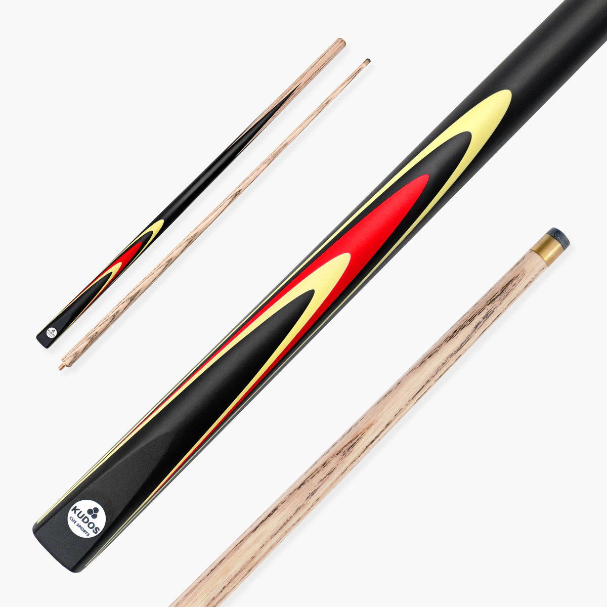 Kudos Pulse 57 Inch 2 Piece Heavy Weight Snooker and Pool Cue with 9.5mm Tip