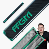 FFGM The Rocket Ronnie O'Sullivan 1 Piece 3 Slot Ultra Luxury Black and Green Snooker and Pool Cue Case - Holds 3 x One Piece Cues