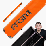 FFGM The Rocket Ronnie O'Sullivan 1 Piece 3 Slot Ultra Luxury Orange Snooker and Pool Cue Case - Holds 3 x One Piece Cues