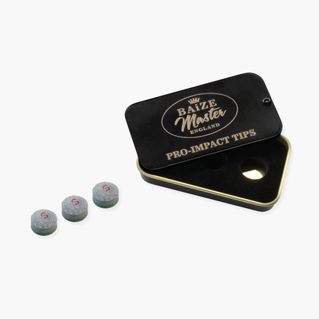 Baize Master PRO-IMPACT Hybrid Snooker and Pool Cue Tips 10mm - Box of 3 Tips