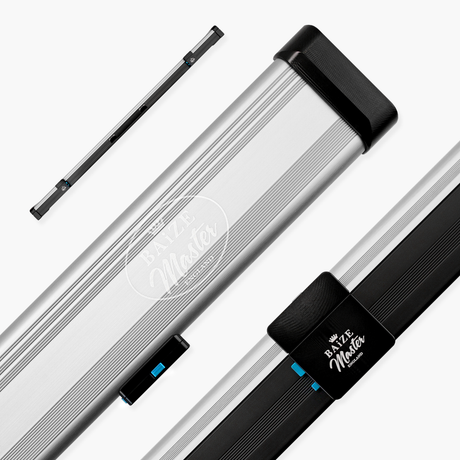 Baize Master Fusion ¾ 2 Slot Luxury Aluminium Snooker and Pool Cue Case with Trigger™ Lock – Holds 1 x ¾ Joint Cue + Extensions Baize Master