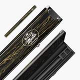 Baize Master Woodgrain 1 Piece 3 Slot Aluminium Snooker and Pool Cue Case - Holds 2 Cues + Extensions